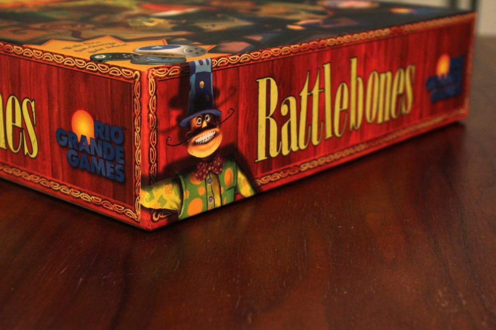 ボードゲーム「ラットルボーン」の箱側面
